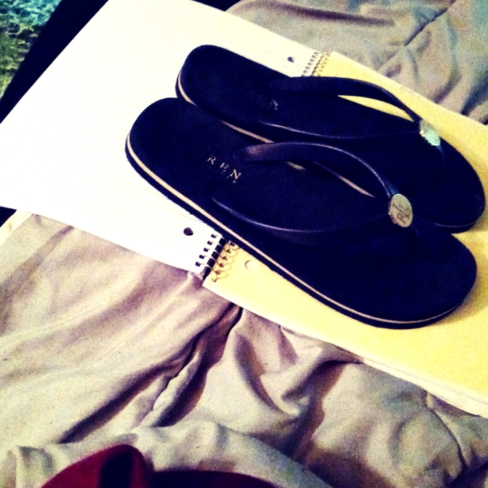 Raulph Lauren flip flops